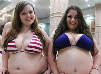 Bikinis bathing suits brassieres plumper mature clothed teenager massive giant