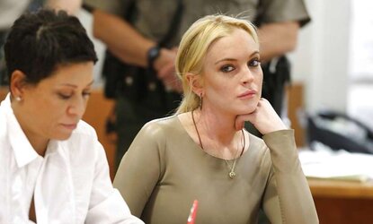 Lindsay Lohan at the Airport Courthouse in Los Angeles
