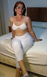 My Curvaceous Brazilian Wifey wearing a taut white suplex