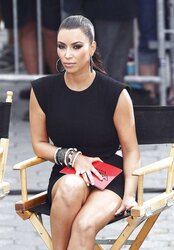 Kim Kardashian Thong Display While Filming Project Runway