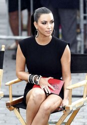 Kim Kardashian Thong Display While Filming Project Runway