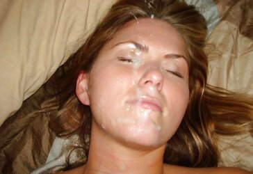 Huge-Chested Wifey Facial Cumshot