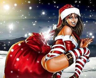 Gorgeous Dark-Hued Girls.... A Gorgeous and A Merry Christmas
