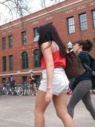 Street Chick With Cute Donk and Gams