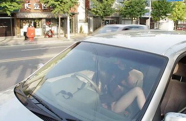 Korean girl naked in public