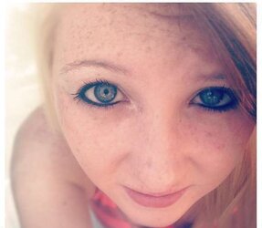 Tasty Light-Haired Teenager Baylee with Freckles