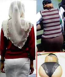 Butt Hole- hijab niqab jilbab arab turbanli tudung paki mallu