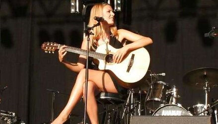 Elodie Frege, French singer with fabulous gams!