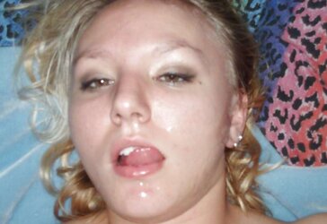 Big-Titted Ash-Blonde Teenager in Act