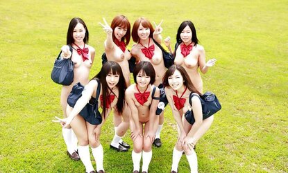 Japanese Super-Cute Teenagers having joy
