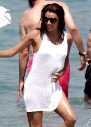 Eva Longoria in a Little White Bathing Suit