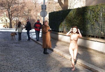 Public nakedness damsels