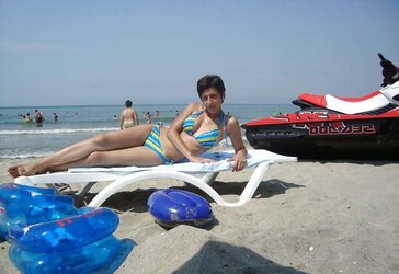 Bulgarian Beach Ladies from Dark-Hued River - XI