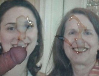 Mom and daughter need more jizz!