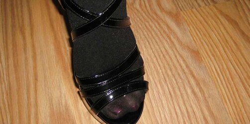 High-Heeled Slippers and hose pipe