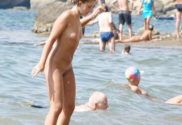 Tiny Titties at the beach