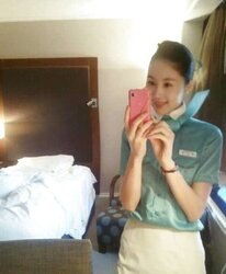 Korean air hostess creampie
