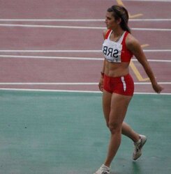Serbian woman sport starlet Ivana Spanovic