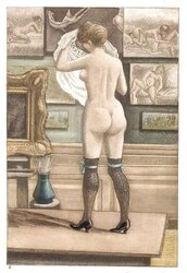 Them. Drawn Porn Art nineteen - French Postcards
