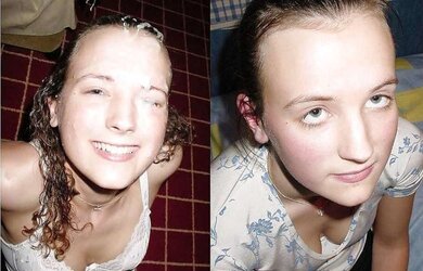 Just Before And After Facials !