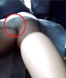 BOSO college student with humid g-string due to climax
