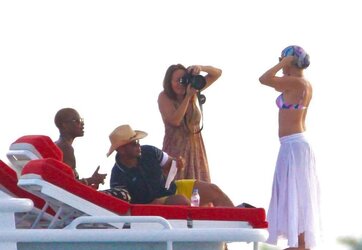 Jennifer Lopez Celebrating her bday in Miami BATHING SUIT Top