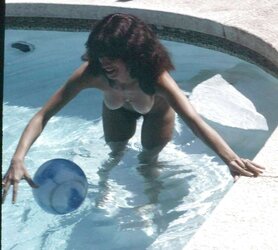 Pamela Tidwell Nude By the Pool