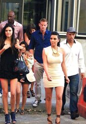 Kim Kardashian - Candids in a taut sundress in Fresh York