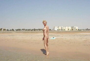 Russian lady on the beach