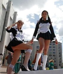 Rus ero school dolls outdoor