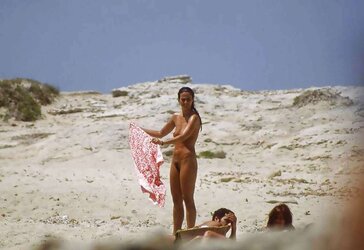 Luxurious Knockers Caught on Beach two by Voyeur TROC