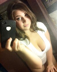 Self-shot Big-Titted Teenager with a cute bum