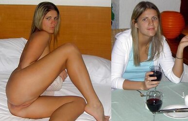 Teenagers clothed unclothed Before and After