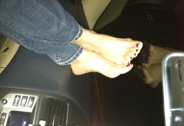 Feet in Car