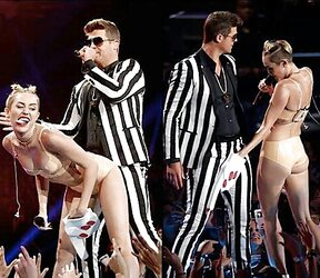 Miley Cyrus VMAS 2013: Bands A Make Her Dance!