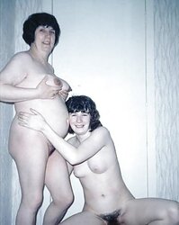 Mother and not her daughter entirely nude