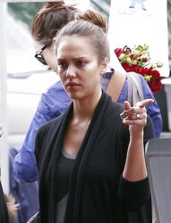 Jessica Alba candids out at a park in Los Angeles