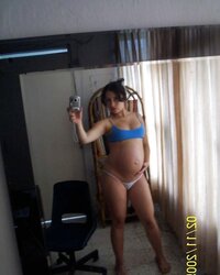 Inexperienced PREGNANT teenager selfshot part