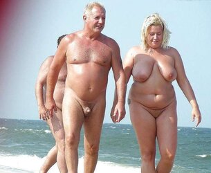 All nude on the beach