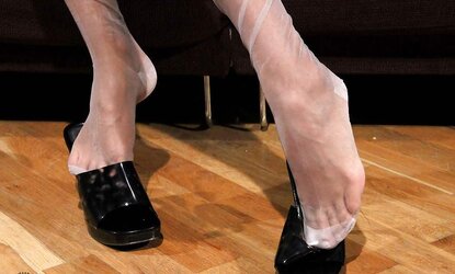 Ashley Bulgaris puckered nylon soles