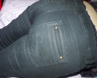 Ginormous caboose denim and g-string