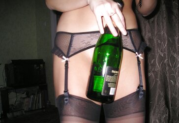 Russian chick enjoys Champagne - N. C.