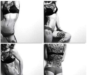 Tatted figures
