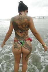 Tat and ink on trampy femmes