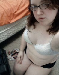 Adorable nerdy chubby dame flashes off for the very first time