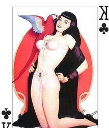 Erotic Playing Cards six - Betty Page for