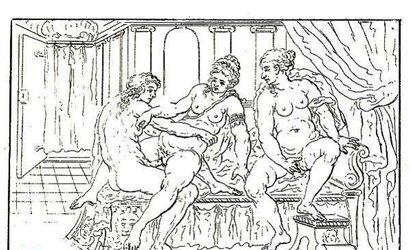 Erotic Book Illustrations trio - Cabinet of Amor and Venus