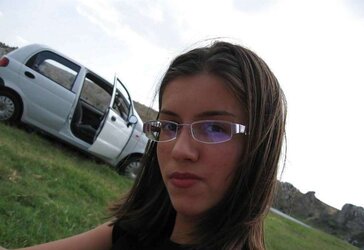 Teenager with glasses
