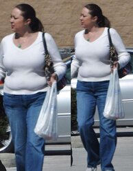 Chubby Women in Public - Collages