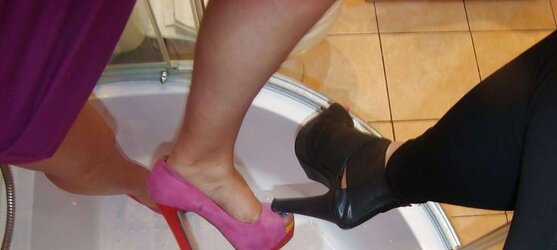 My sisters and high-heeled shoes